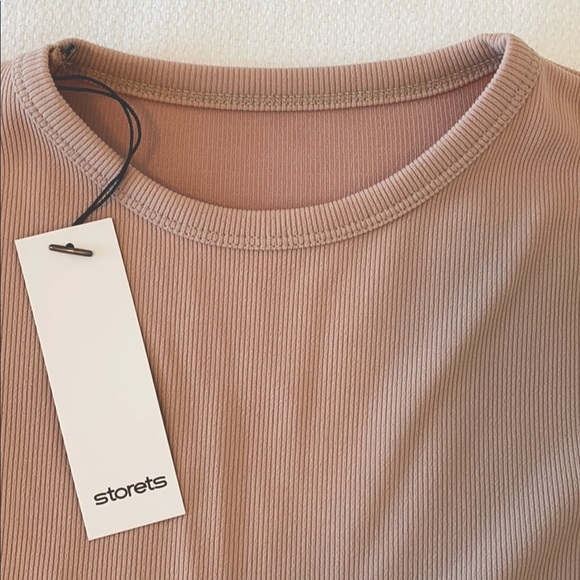 Storets Bell Sleeve Beige Top Size Small - Picture 2 of 8